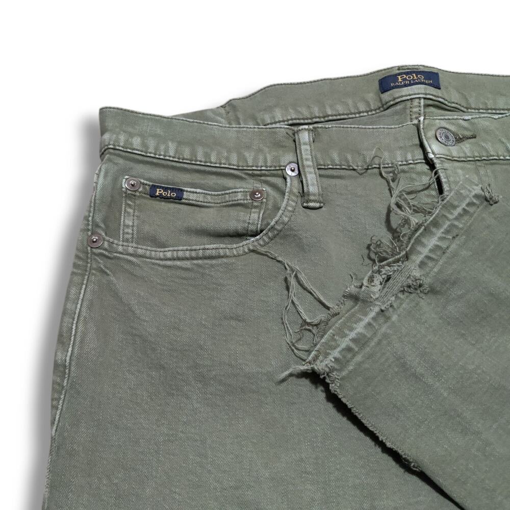 Polo by Ralph Lauren Men's Straight Jeans - Sage Green Distressed